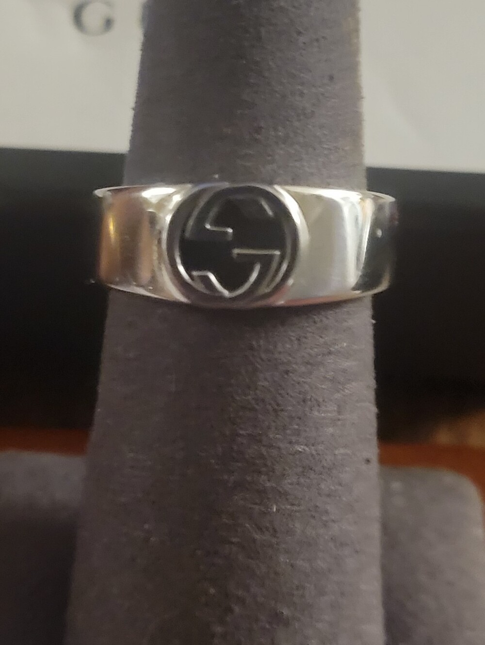GUCCI INTETLOCK8NG CHEVALIER 925 STERLING RING NWOT